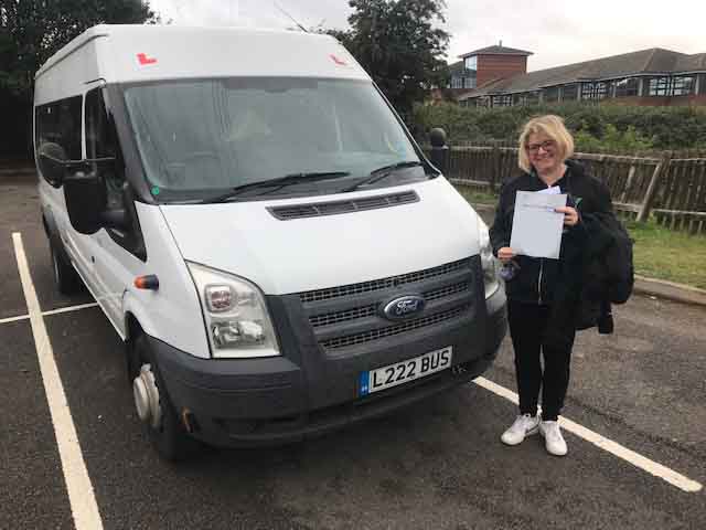 Congratulations to Kelly from Wixams Academy on a great pass on your D1 minibus test. Best wishes from Neville and Three Shires Driving Centre Ltd