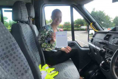 Congratulations to Daniella from Neale-Wade Academy on passing your D1 minibus tests, all first attempt. Well done from Neville and Three Shires Driving Centre Ltd.