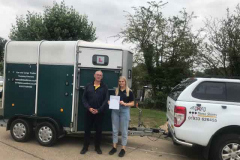 Huge congratulations to Tabby from Big Bear Trailers and outdoor, Oundle. First attempt pass at your B+E test. Good couple of days training and great pass. From Neville & George. Three Shires Driving Centre Ltd