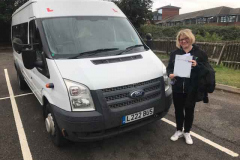 Congratulations to Kelly from Wixams Academy on a great pass on your D1 minibus test. Best wishes from Neville and Three Shires Driving Centre Ltd