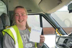 Huge congratulations to Annabel of Castle Newnham School, Bedford on passing your D1 minibus tests first attempt. Great driving. From Neville and Three Shires Driving Centre Ltd