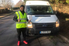 Congratulations to Shahid from 247 taxiline Milton Keynes. Passing your D1 minibus tests all 1st attempt. Good luck from Neville and Three Shires Driving Centre Ltd.