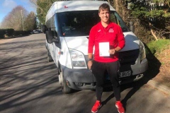 Congratulations Josh of Daubeney Academy on passing all the D1 minibus tests 1st attempt. Great driving from Neville and Three Shires Driving Centre Ltd.