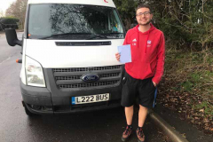Congratulations Connor of Daubeney Academy. Passing your D1 minibus tests all 1st attempt! Well done from Neville and Three Shires Driving Centre Ltd