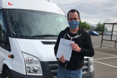 Congratulations to Jon on passing your D1 minibus test first attempt today. From Neville and Three Shires Driving Centre Ltd