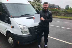 Very well done George From Kettering Buccleuch Academy, on passing your D1 minibus test. Great drive. From Neville and Three Shires Driving Centre Ltd.