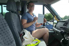 Very well done Katy from The Perse school, Cambridge on passing your D1 minibus test. Good luck with the outdoor pursuits. From Neville and Three Shires Driving Centre Ltd